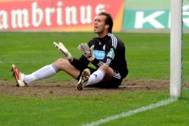 Jaroslav Beláň v brance Bohemians Praha čtyřikrát inkasoval.