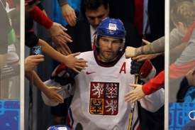 Jaromír Jágr během olympijských her ve Vancouveru.