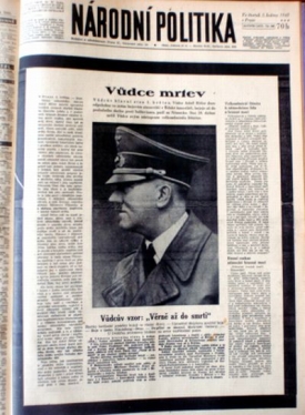 Vůdce je mrtev. Národní politika ze 3. května 1945.