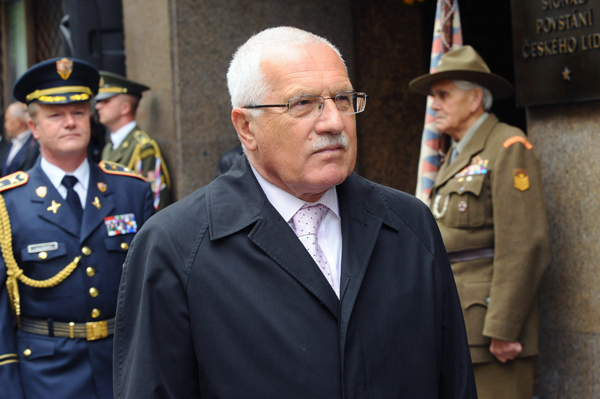 Václav Klaus dorazil k Českému rozhlasu.