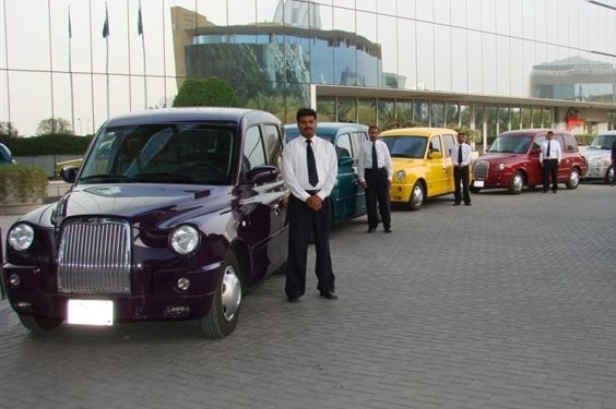 Britská taxi.
