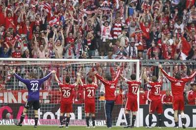 Fotbalisté Bayernu slaví další titul