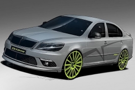 DEsignově upravená Škoda Octavia RS+.