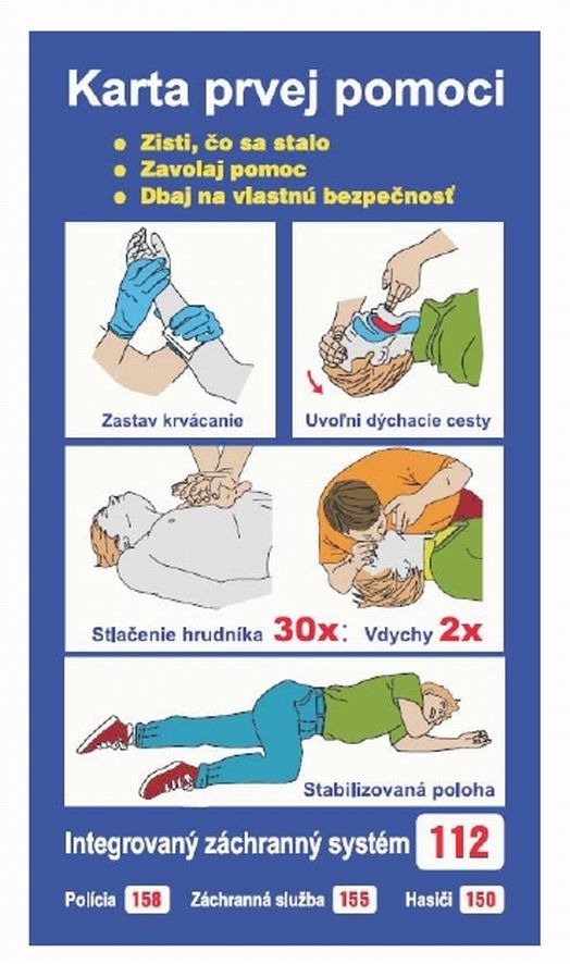Leták, jak postupovat při nehodě, je na Slovensku povinný.