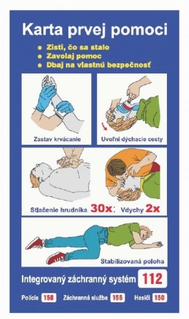 Leták, jak postupovat při nehodě, je na Slovensku povinný.