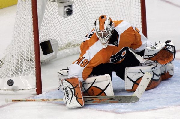 Michael Leighton nedostal už dva zápasy gól.
