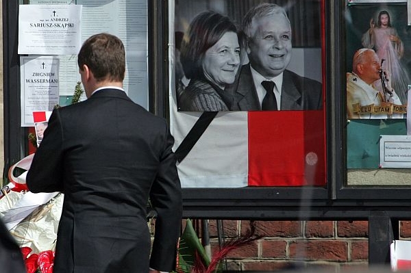 Polský prezidentský pár, který zahynul při pádu letadla.