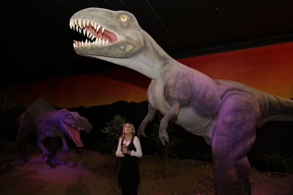 Model ještěra druhu Tyrannosaurus rex. 