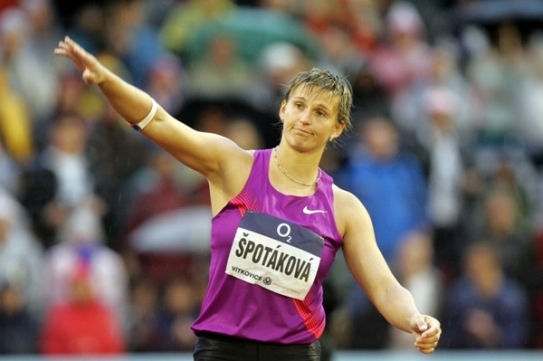 Zklamaná Barbora Špotáková.