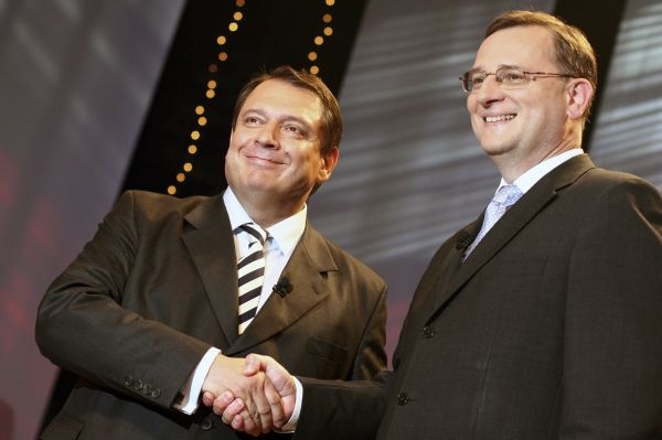 Hlavními hosty pořadu byli lídři dvou nejsilnějších stran.