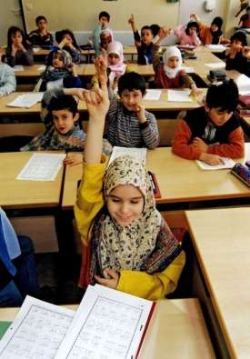 Muslimská základní škola v Berlíně.