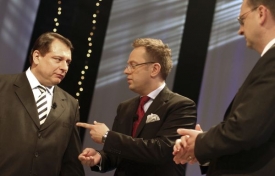 Václav Moravec moderoval ve středu svou poslední předvolební debatu. Václav Moravec moderoval ve středu svou poslední předvolební debatu.