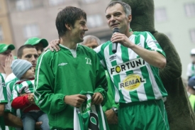 Jan Morávek s Ivanem Trojanem ještě v dresu Bohemians 1905. Jan Morávek s Ivanem Trojanem ještě v dresu Bohemians 1905.