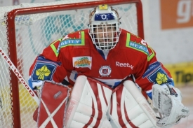 Brankář Dominik Hašek.