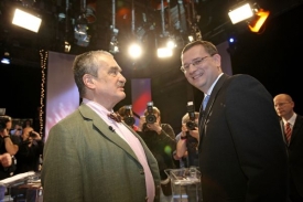 Petr Nečas a Karel Schwarzenberg.