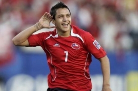 Chilský talent Alexis Sánchez.