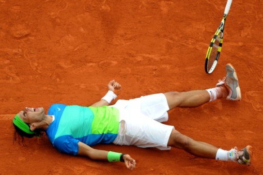 Rafael Nadal vyhrál v Paříži popáté. Rafael Nadal vyhrál v Paříži popáté.