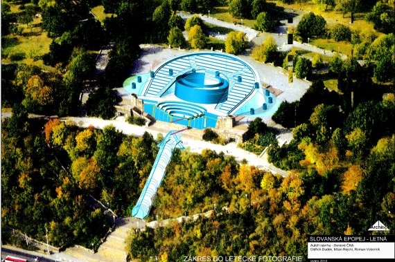 Tak by měl vypadat Muchův pavilon na Letné.