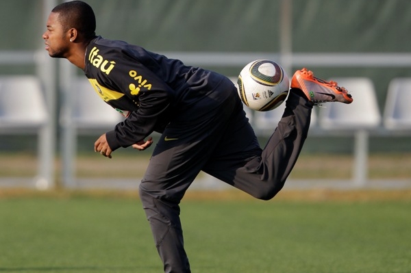 Brazilský fotbalista Robinho.