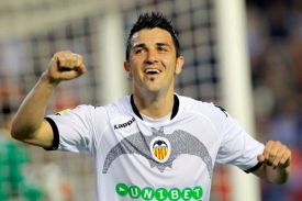 David Villa, kanonýr Valencie.