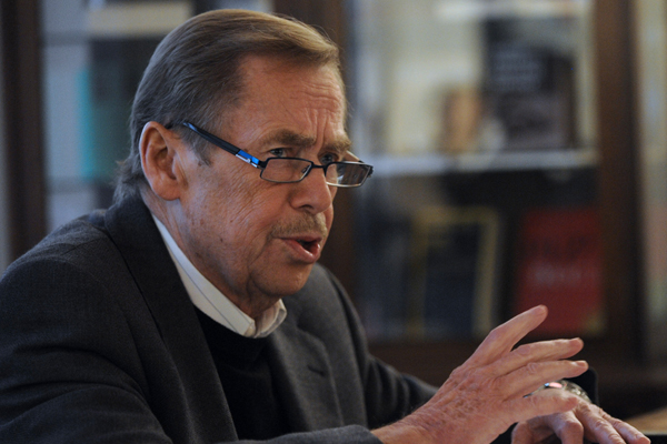 Václav Havel neměl problémy ze zdravím poprvé.