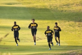 Tréninky brazilského týmu mohli novináři vidět před šampionátem. Tréninky brazilského týmu mohli novináři vidět před šampionátem.