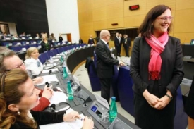 Podobu nové dohody představuje eurokomisařka Malströmová.