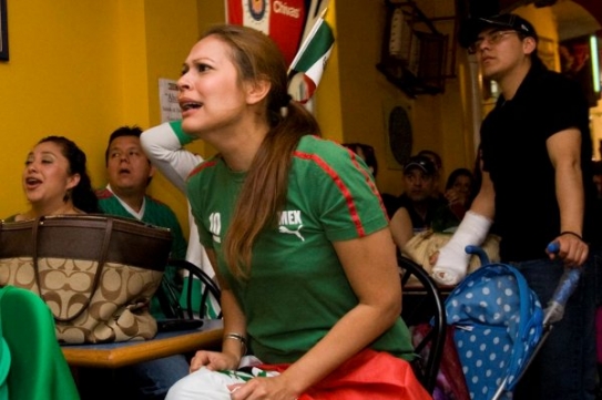 Mexická podpora z jednoho z barů. Mexická podpora z jednoho z barů.