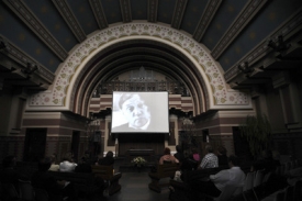Pardubické krematorium zevnitř.
