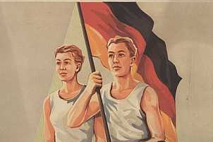 Cvičenci NDR na srazu v Lipsku 1956.