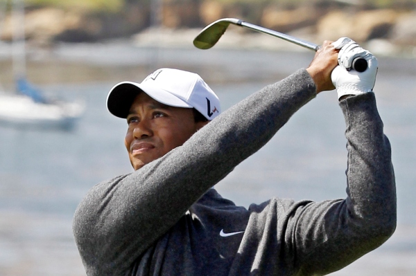 Tiger Woods nebyl s prvním kolem na US Open spokojený.