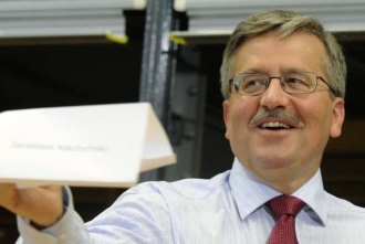 Favorit na úřad hlavy státu Komorowski.