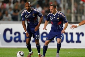 Nicolas Anelka (vlevo) a Franck Ribéry.