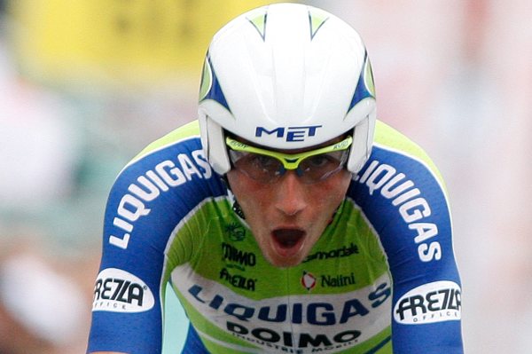 Cyklista Roman Kreuziger během závodu Kolem Švýcarska.