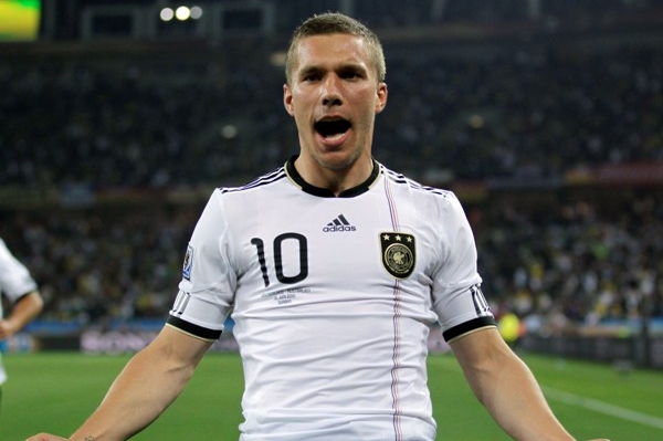 Útočník Německa Lukas Podolski.