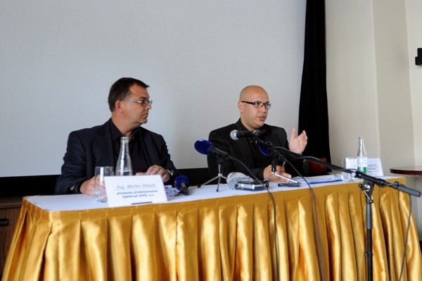 Zástupci věřitelů Martin Pánek (vlevo) a Vojtěch Hlaváček. 