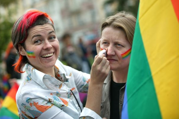 Kateřina Kolářová z genderu na FHS UK se loni zúčastnila pochodu.