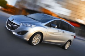 Mazda5, inovovaný velkoprostorový vůz.