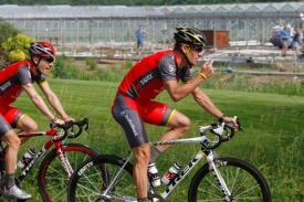 Lance Armstrong v přípravě na Tour de France.