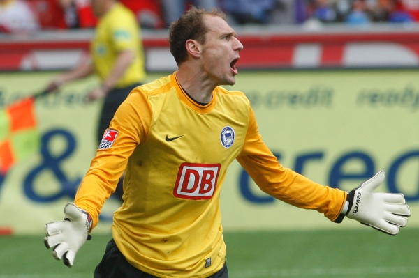 Fotbalový brankář Jaroslav Drobný.