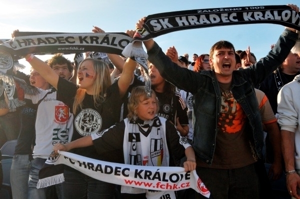 Ilustrační foto - fanoušci Hradce Králové.