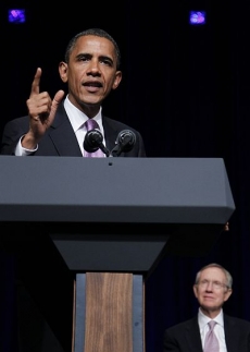 Barack Obama v Las Vegas.