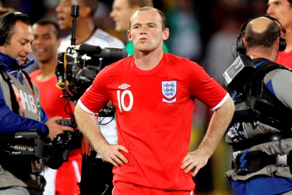 Útočník Manchesteru United a Anglie Wayne Rooney.