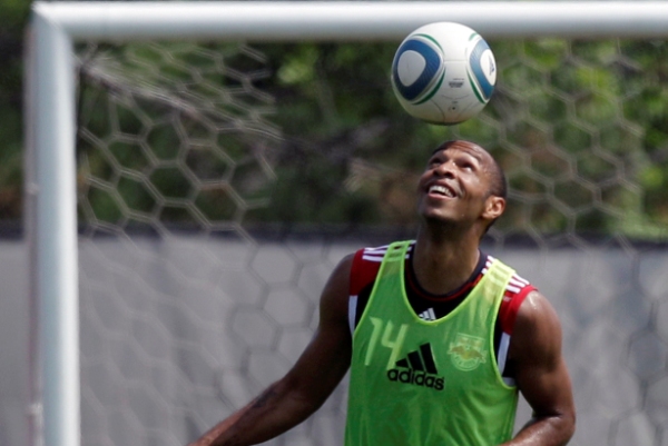 Thierry Henry již na tréninku New York Red Bulls.