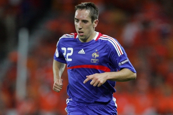 Francouzský reprezentant Franck Ribéry.