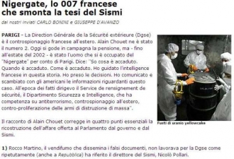 Z listu La Repubblica.