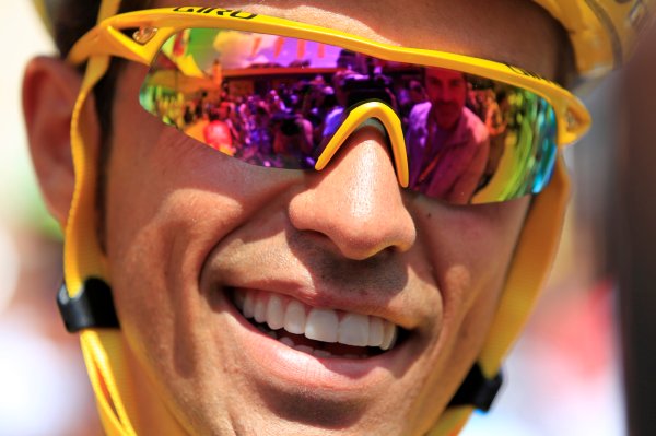 Alberto Contador porazil v časovce Andyho Schlecka.