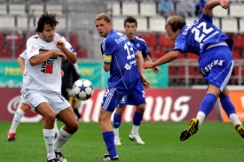 Momentka z utkání Olomouc-Jablonec.