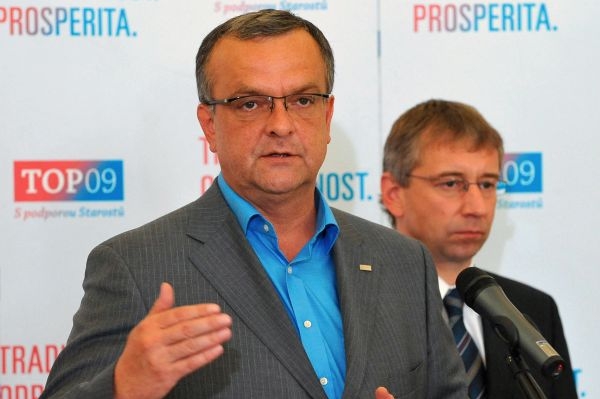 Miroslav Kalousek a Jaromír Drábek.