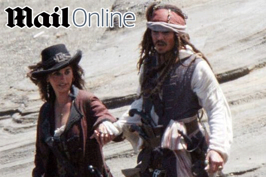 Penélope Cruzová a Johny Depp natáčejí čtvrtý díl Pirátů z Karibiku.